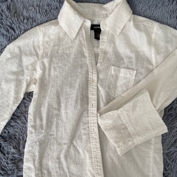 Express textured buttoned down long sleeved shirt - Picture 1 of 1